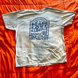 Blue Tie Died T-shirt